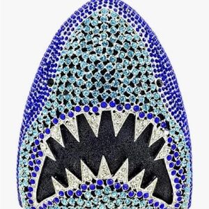 Blue Shark Crystal evening bag